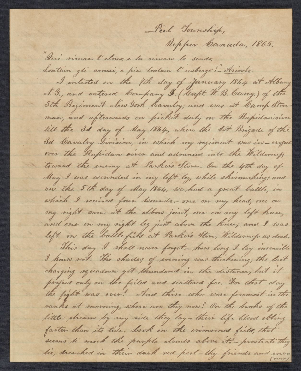 The first page of James Mann’s entry into the Left-hand penmanship contest.